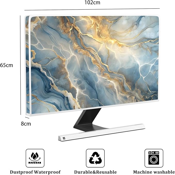 Baocicco Gold Blue Waterproof Screen TV Cover 40, 43 Inch Modern Full Body - Image 2