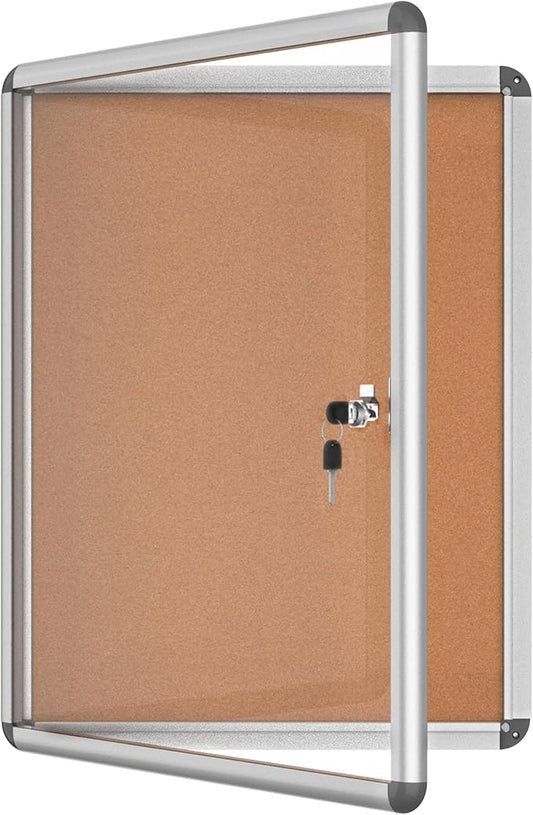 Mifuro 26"x20" Enclosed Bulletin Board, Lockable Weather-Resistant Aluminum by MifuroOfficeProduct