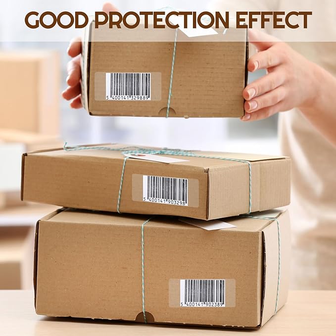 Zonon 750 Pcs Clear Labels Label Protector Clear Stickers Wafer Seals - Image 4
