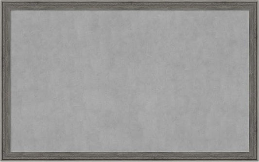 Amanti Art Grey Framed Magnetic Board 27x43 Large Vision Board by AmantiArt