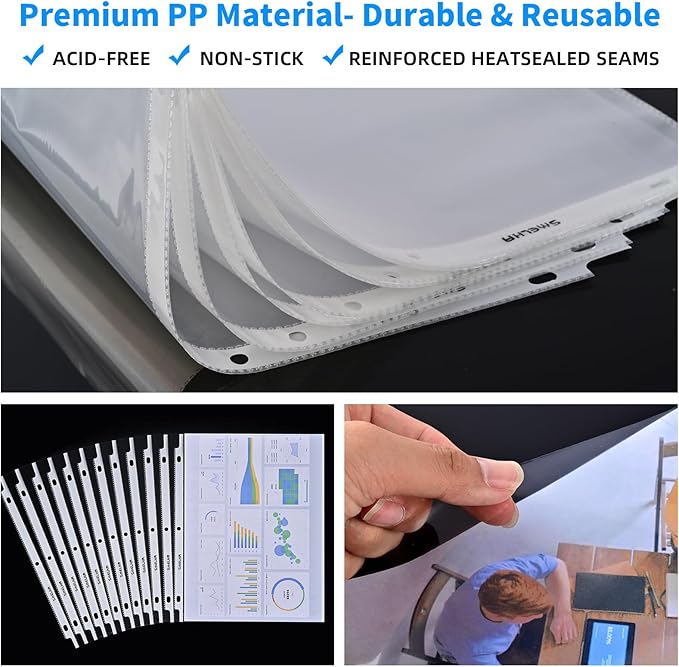 Sheet Protectors 500 Page, Page Protector 8.5" x 11" ，Upgraded Clear Plastic - Image 7