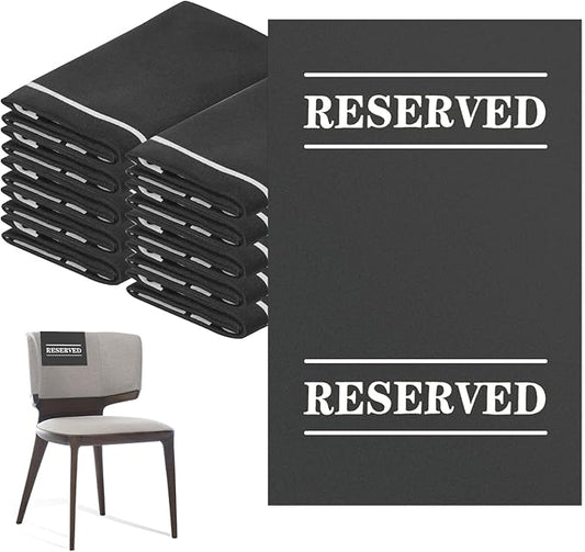 20 Pcs Reserved Chair Signs Cloth Church Placeholder Reserved Pew Signs Chair by XIISVINT