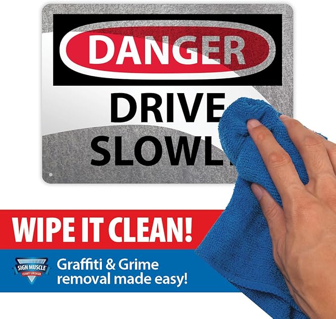 Custom OSHA Style Caution Sign 18" x 24" Plastic Sign, Customizable "Your Text - Image 7