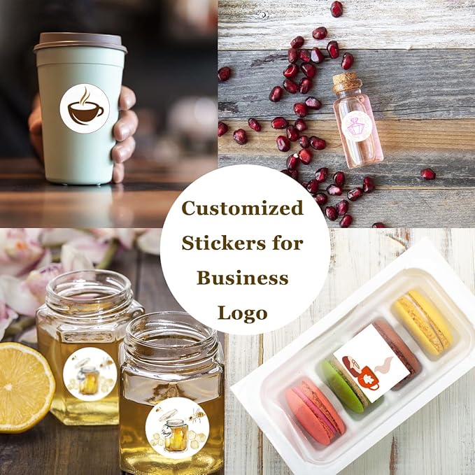 100-500 Pcs Custom Stickers Labels Personalized Labels - Image 2