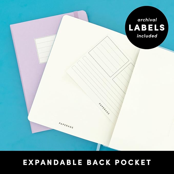 PAPERAGE Dotted Journal Notebook, 160 Pages, Medium 5.6 in x 8 in - Image 5