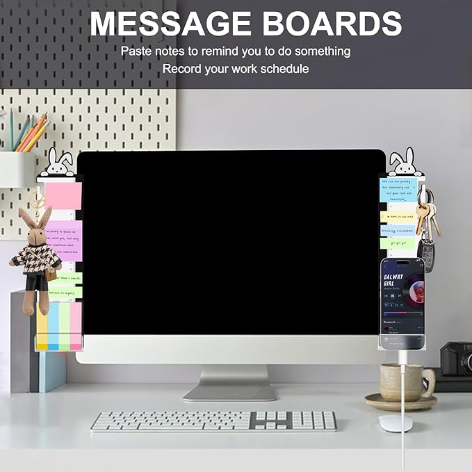 Office Desk Accessories 2pcs Computer Monitor Memo Board - Image 6