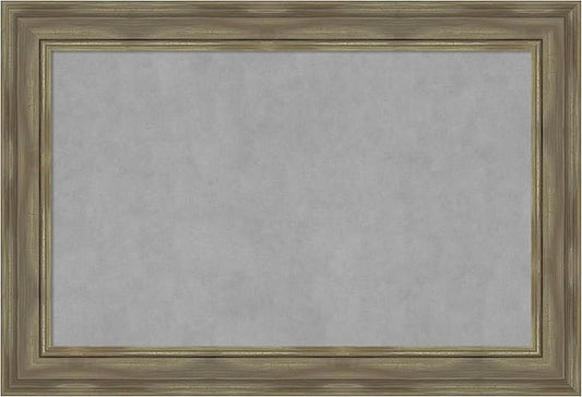 Amanti Art Grey Framed Magnetic Board 26x38 Large Vision Board by AmantiArt