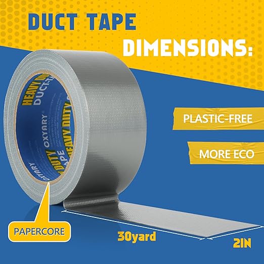 CXYARY Duct Tape 2 Inch x 450 Yard-15 Roll, Heavy Duty Gray Waterproof Tape - Image 2