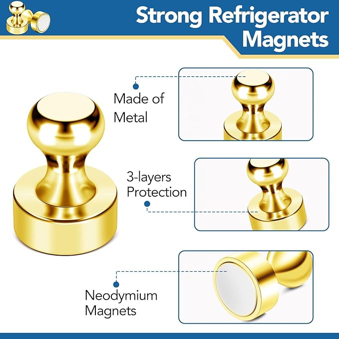LOVIMAG Fridge Magnets 20Pcs Refrigerator Whiteboard Small Strong Magnet - Image 5
