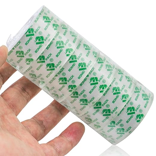 BOMEI PACK 192Rolls Crystal Clear Tape Refills - Image 6