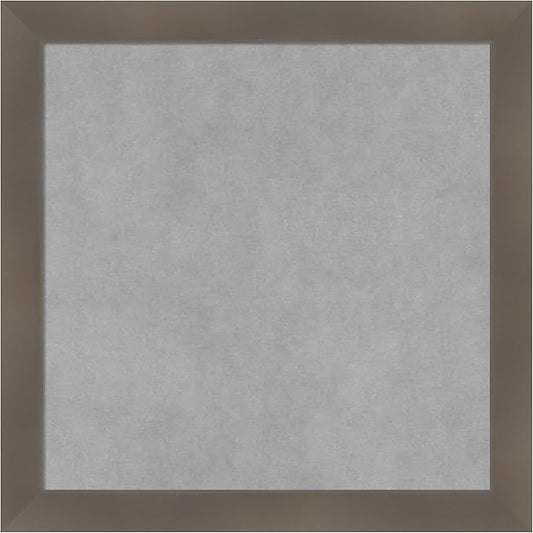 Amanti Art Grey Framed Magnetic Board 18x18 Small Vision Board by AmantiArt