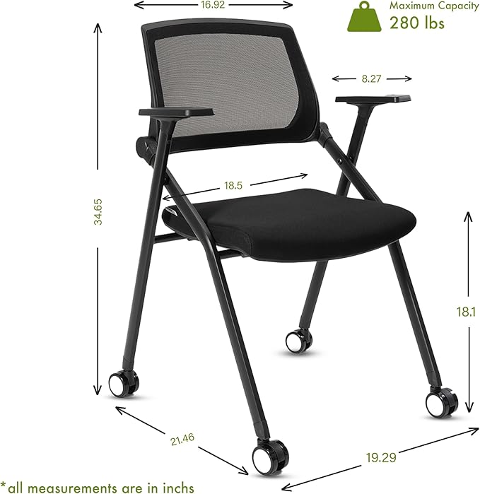 VACYOVKE 20 Pack Folding Chairs Capacity Portable Nesting Commercial Seat - Image 3