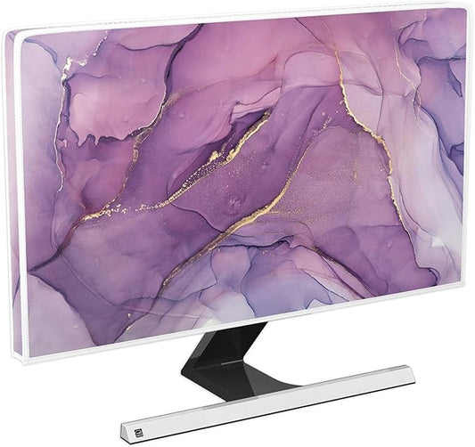 Baocicco Fashion Violet Marble Waterproof TV Dust Cover 37, 39 Inch Anti-Static by Baocicco