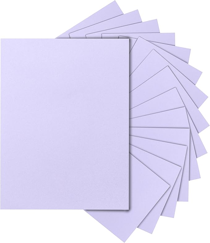 Silunkia 300 Sheets Purple Cardstock 8.5 x 11 Certificate Paper, 75lb Premium by Silunkia