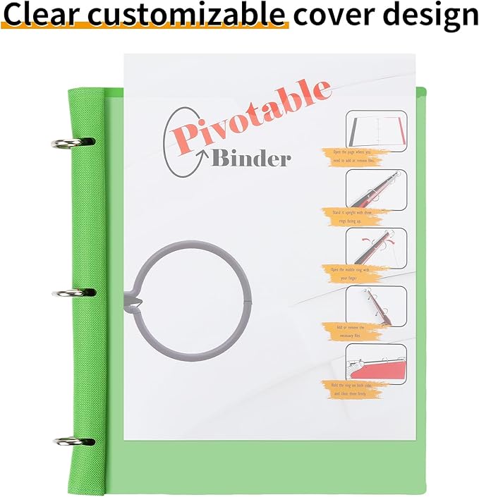 Tashkummy 360 Pivotable Project Organizer, 3 Ring Binder - Image 3
