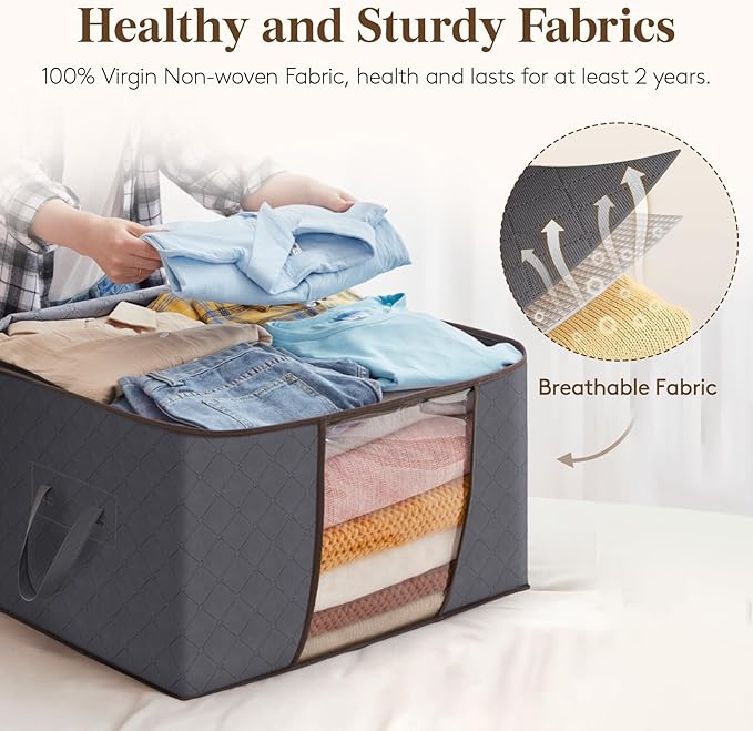 Lifewit 10 Pack Clothes Storage, Foldable Organization Bins - Image 3