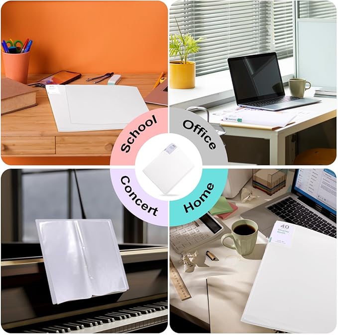 Phyxin 80-Pocket Portfolio Binder Organizer, Binder Sheet Protectors 8.5" x 11" - Image 5