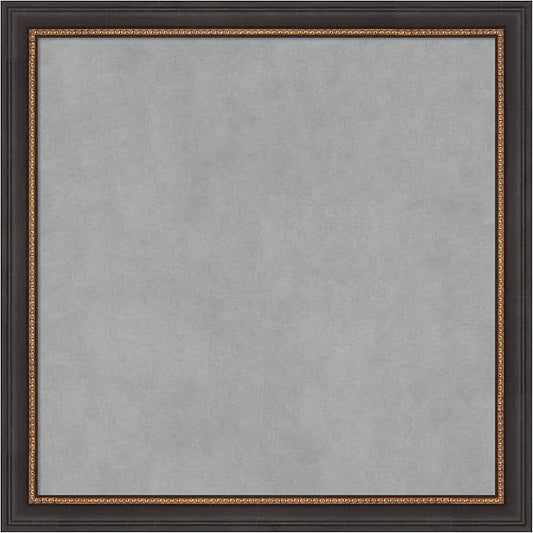 Amanti Art Black Framed Magnetic Board 23x23 Medium Vision Board by AmantiArt