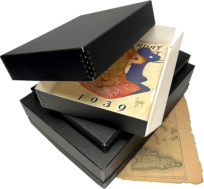 Lineco Museum Archival Storage Box, 9.75x12.75x1.5 in. Drop Front Design. - Image 7