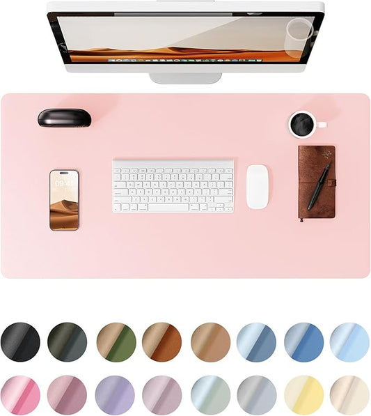 YSAGi Leather Desk Protector, Office Mat, Large Mouse Mat, Non-Slip PU Leather by YSAGi