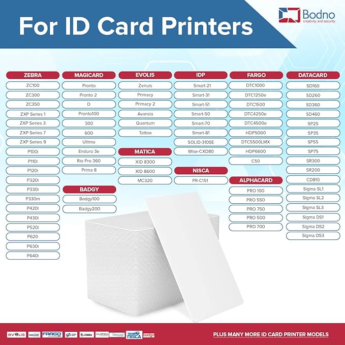 300 Pack - Bodno Premium CR80 30 Mil Graphic Quality PVC Cards - Image 5