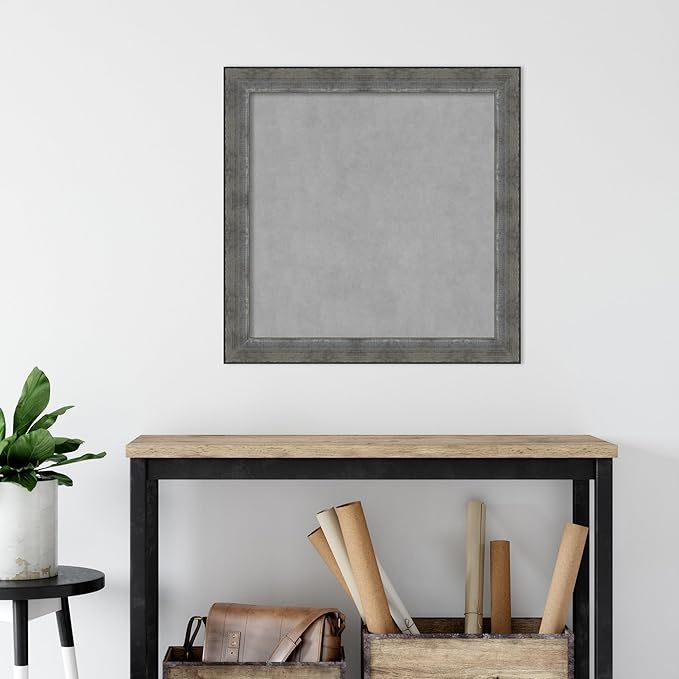 Amanti Art Silver Framed Magnetic Board 28x28 Medium Vision Board - Image 5