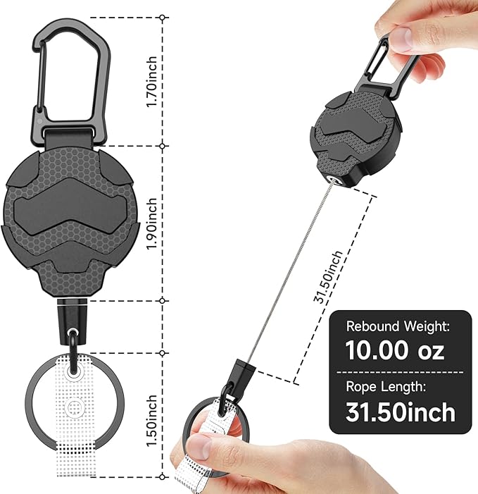 VYNCS Retractable Keychain Badge Holder - Image 2