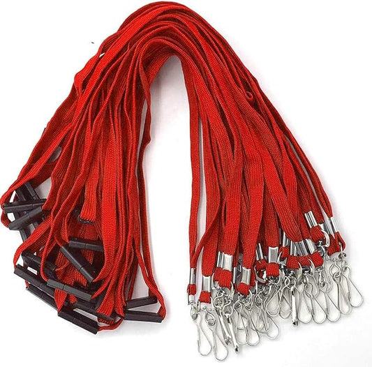 Bird Fiy Lanyards Safety Red Lanyards Neck Flat Premium Breakaway Badge Lanyard by BirdFiy