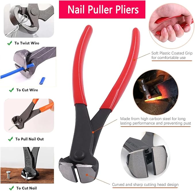 Tayfeim 4Pcs Upholstery Staple Remover Nail Puller Nail Remover Tool Set - Image 4