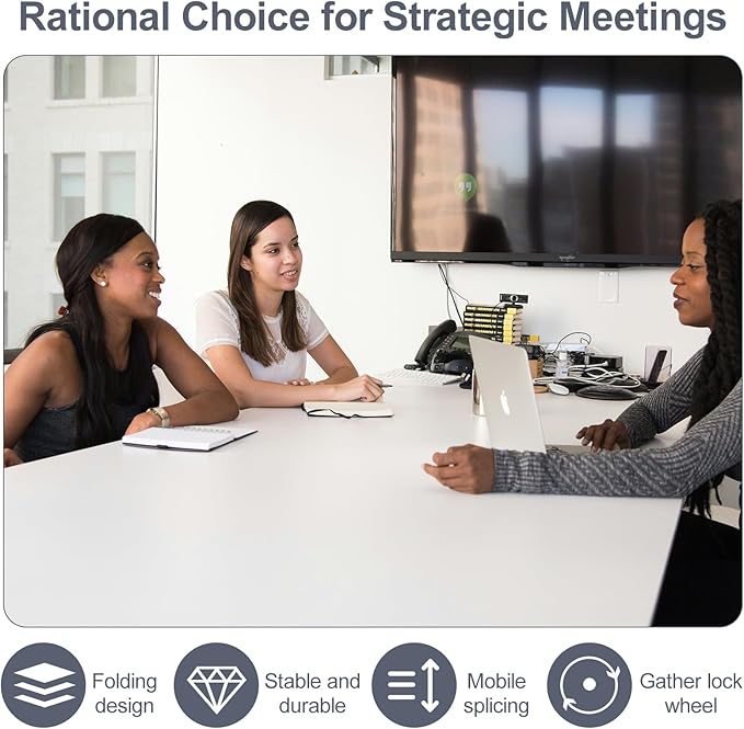 Conference Table for 4-10 People, Wooden Meeting Room Table - Image 4