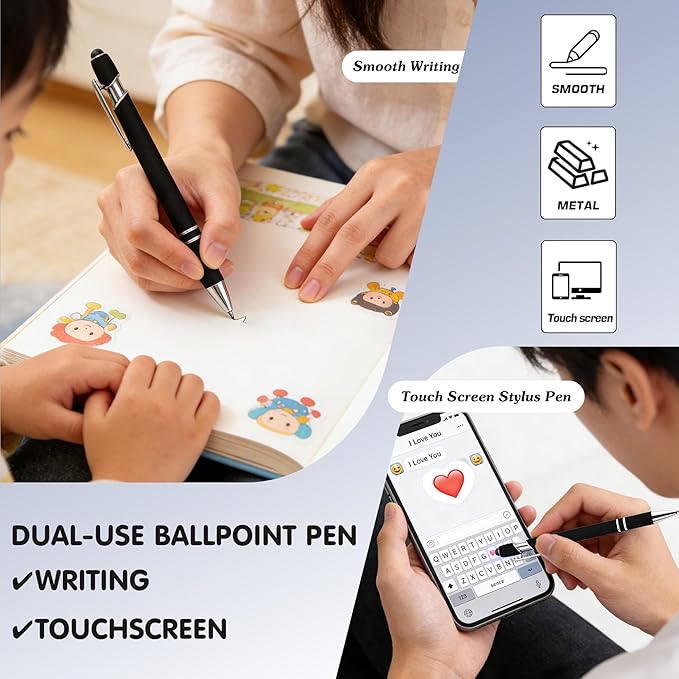 CRME Personalized Pens with Stylus Custom Pens in Bulk Customized Pen Engraved - Image 5