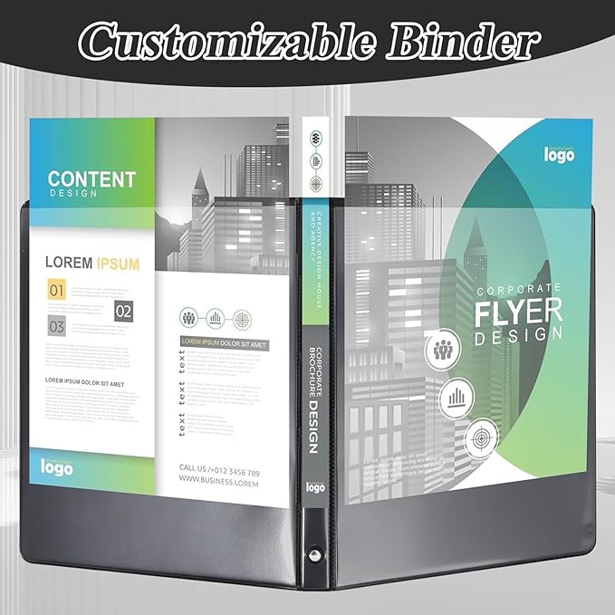 CIXILDTS 2-inch Round Ring Binder, Durable 2" 3 Ring Binder Fit Letter Size - Image 6