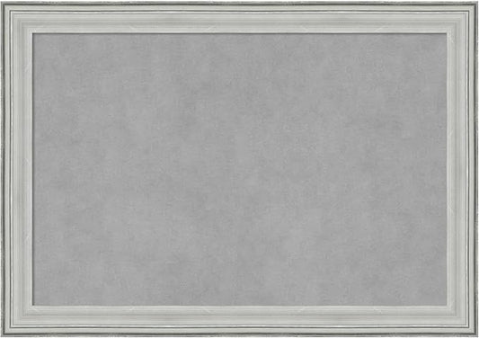 Amanti Art Silver Framed Magnetic Board 19x27 Medium Vision Board by AmantiArt