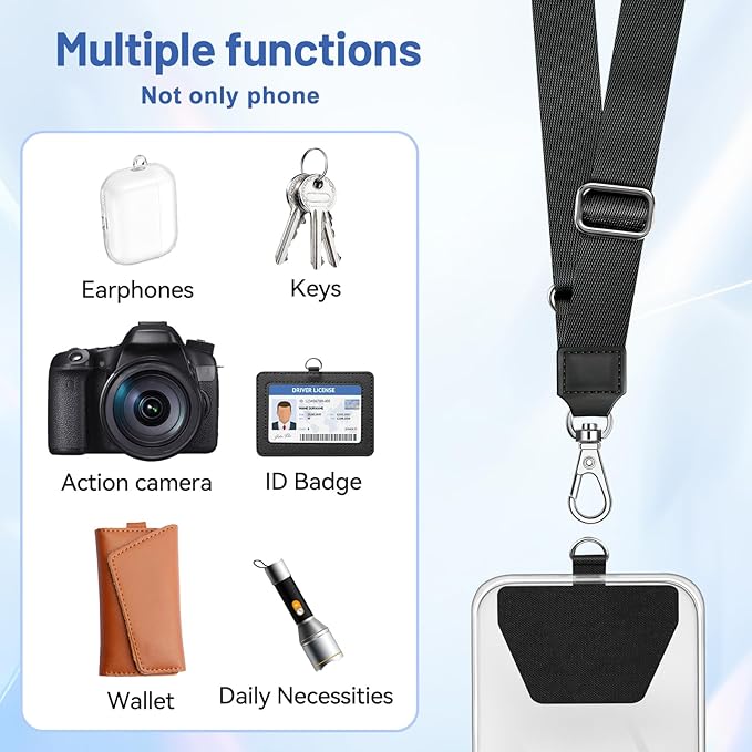 Doormoon Phone Lanyard, Universal Phone Charm Adjustable Neck Straps - Image 6