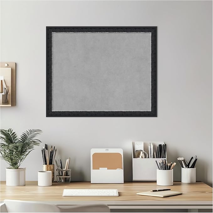 Amanti Art Black Framed Magnetic Board 18x22 Small Vision Board - Image 6