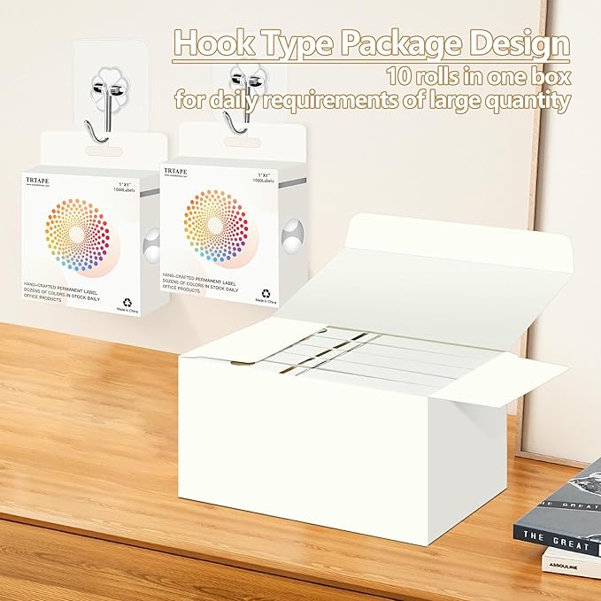 White 1 Inch Round Color Coding Dot Labels, 10 Rolls 10000 Dot Stickers in - Image 4