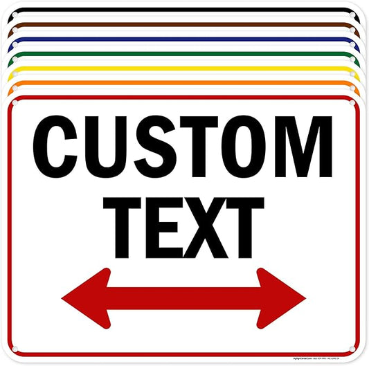 Custom Arrow, Custom Directional Sign, Two Way Arrow, 18x24 Inches, 55 mil by MySignCenter