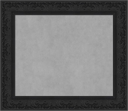 Amanti Art Black Framed Magnetic Board 27x31 Medium Vision Board by AmantiArt