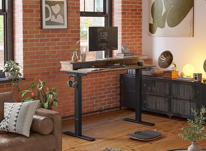 FEZIBO 40 x 24 Inch Height Adjustable Electric Standing Desk - Image 2