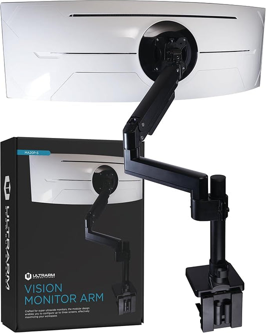 ULTRARM Heavy Duty Monitor Arm for Ultrawide Monitors up to 57" and 44 lbs by ULTRARM