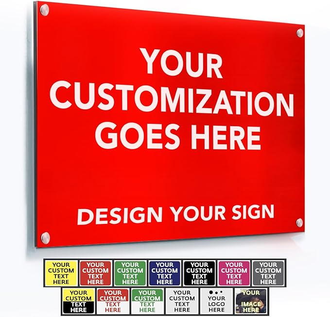 Custom Outdoor Metal Signs by SpeedyOrders