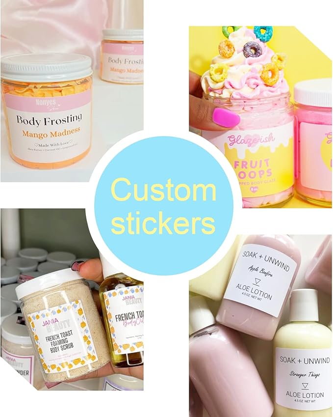 100-500 Custom Stickers Personalized Labels, Customized Stickers - Image 3