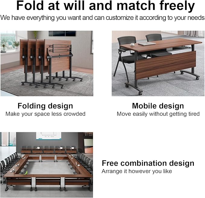 Conference Room Table, Flip Top Conference Table The Folding Conference Table - Image 3