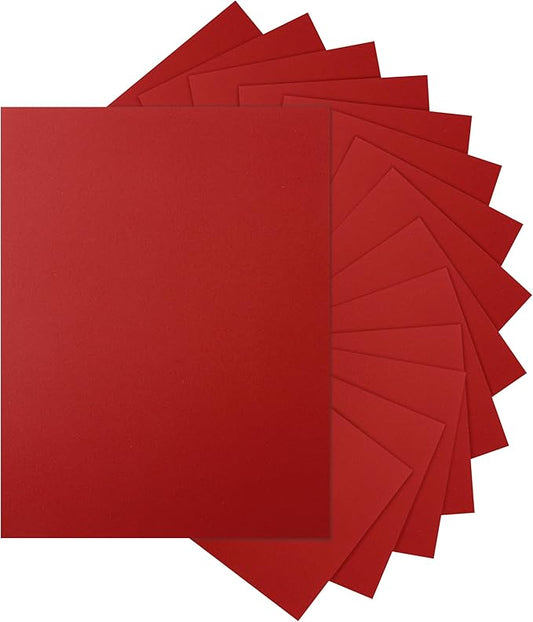 Silunkia 300 Sheets Christmas Red Cardstock 8.5 x 11 Printer Paper, 75lb by Silunkia