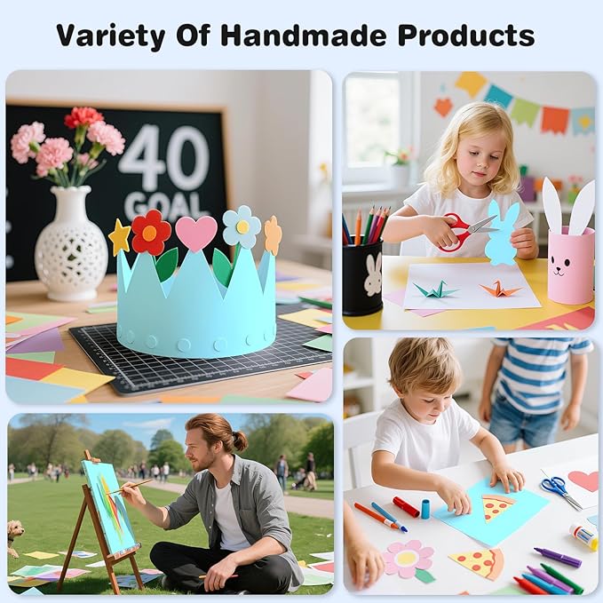 Cardstock 8.5 x 11, Thick Printer Paper 75 lb/200 gsm, 80 Sheets Card Stock Blue - Image 6