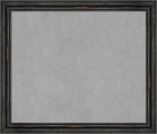 Amanti Art Black Framed Magnetic Board 23x27 Medium Vision Board by AmantiArt