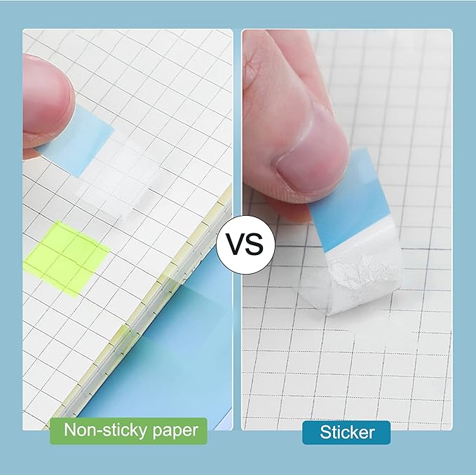Golcellia 540 Pieces Transparent Sticky Notes Page Markers Book Tabs Sticky - Image 4