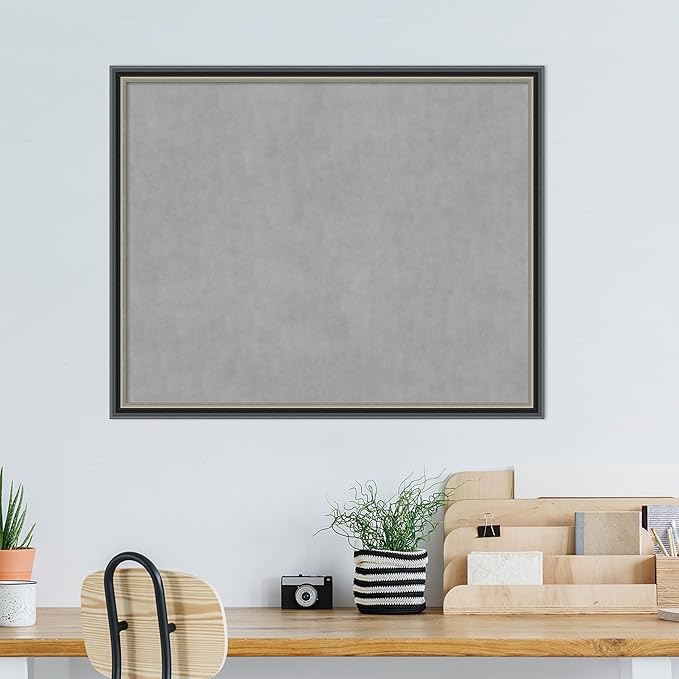 Amanti Art Black Framed Magnetic Board 35x43 X-Large Vision Board - Image 6