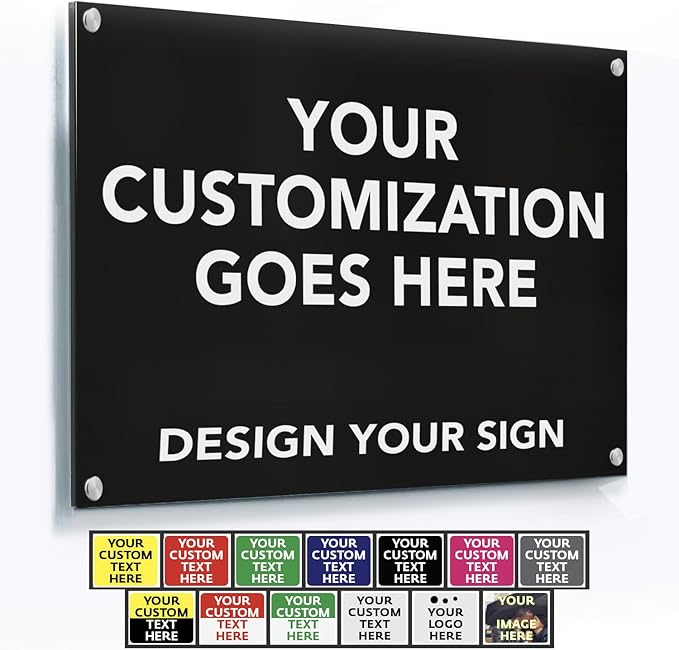 Custom Metal Business Signs, Personalized Aluminum Outdoor Signs by SpeedyOrders