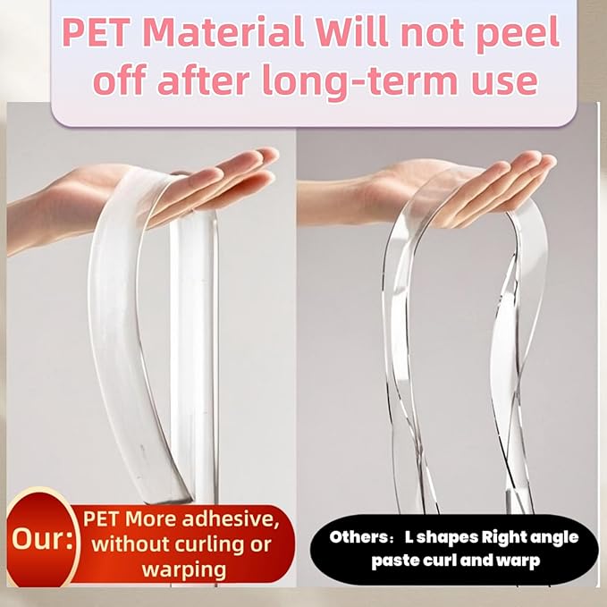 Clear Edge Protector, 1.18in Width x9.84ft Length Self-Adhesive Table Edge Guard - Image 3